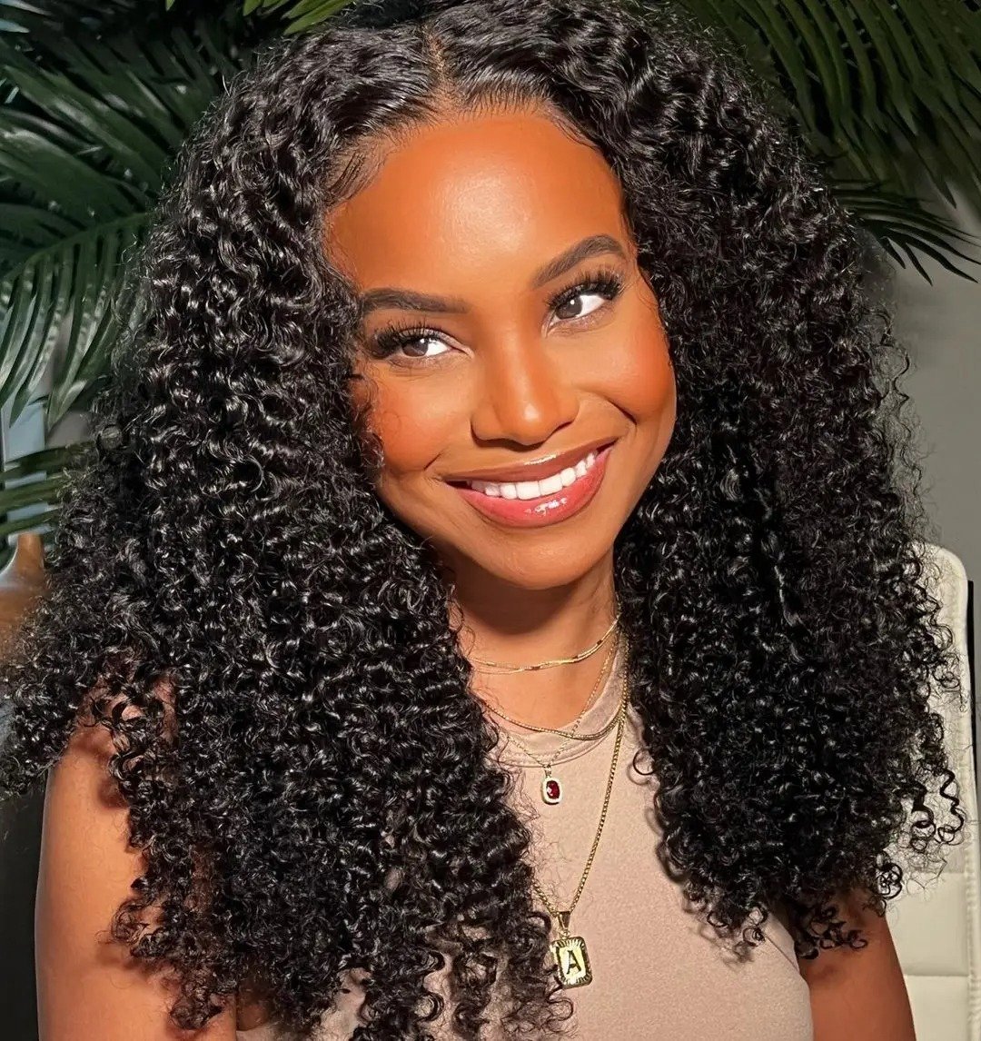 Kinky Curly Lace Frontal Wig Wear Go Glueless Wig Afro Curly Human Hair Wigs 7x5 HD Transparent Lace Closure Wig - Image 4